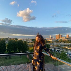 REFORMATION Galena Long Sleeve Midi Dress XS 0 Blue New with tags Wedding